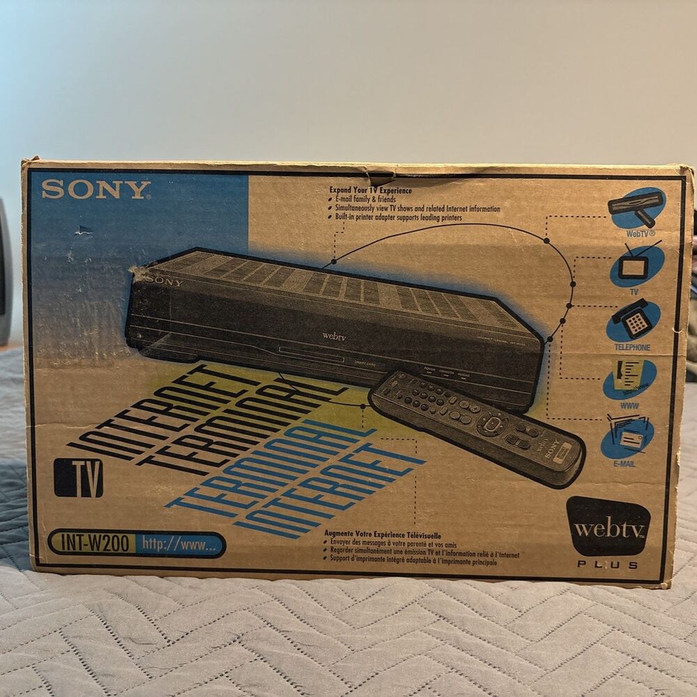 Sony 1998 Vintage WebTV Plus Internet Terminal INT-W200